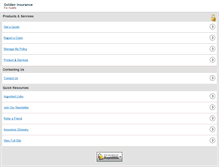 Tablet Screenshot of golden-ins.com